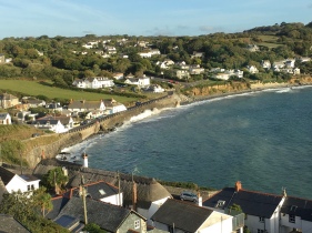 Coverack from our bathroom window!
